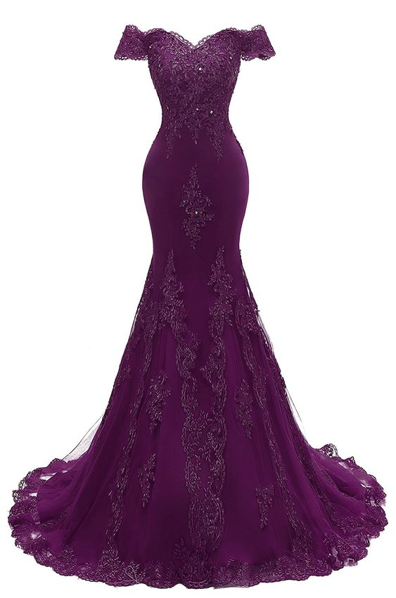 Langes Abendkleid mit V-Ausschnitt und Spitze im Meerjungfrau-Stil für Damen, cg22328