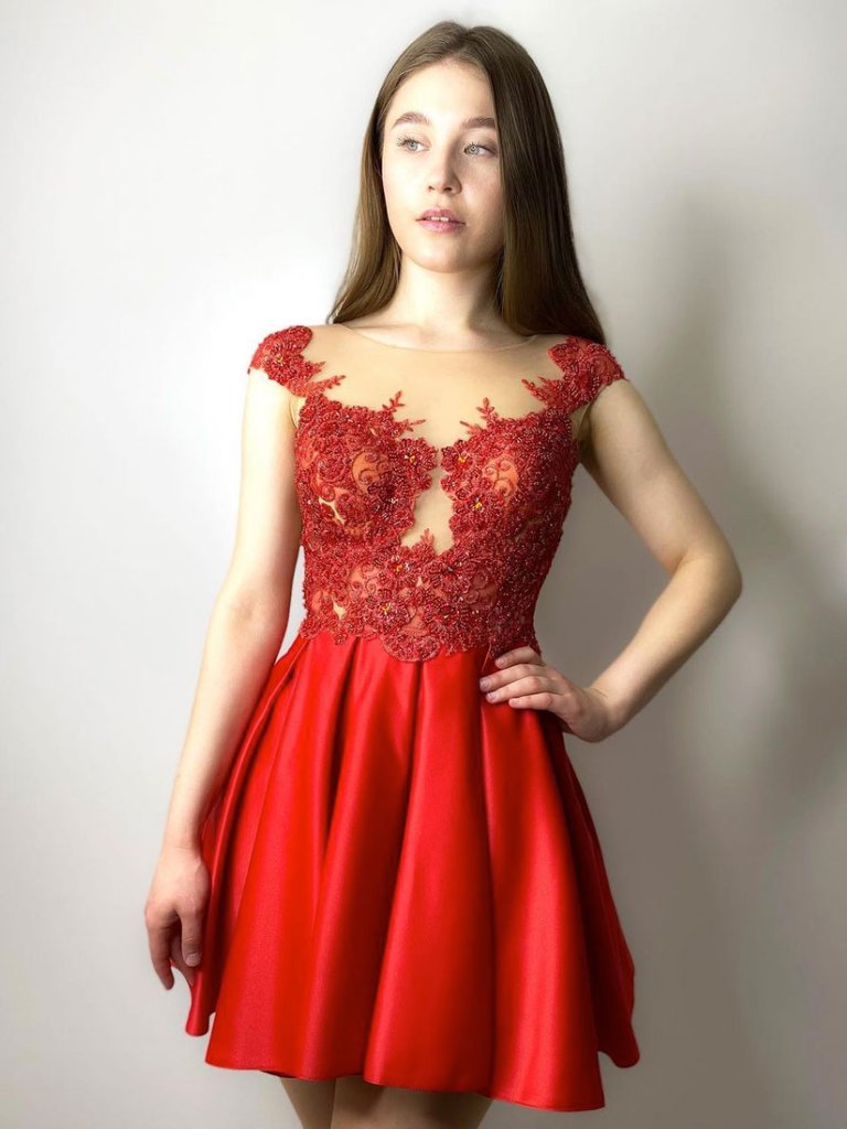 RED HOMECOMING DRESS cg22434