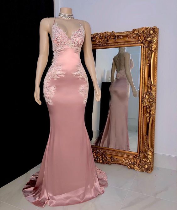 rosa langes Ballkleid, Abendkleid cg22513