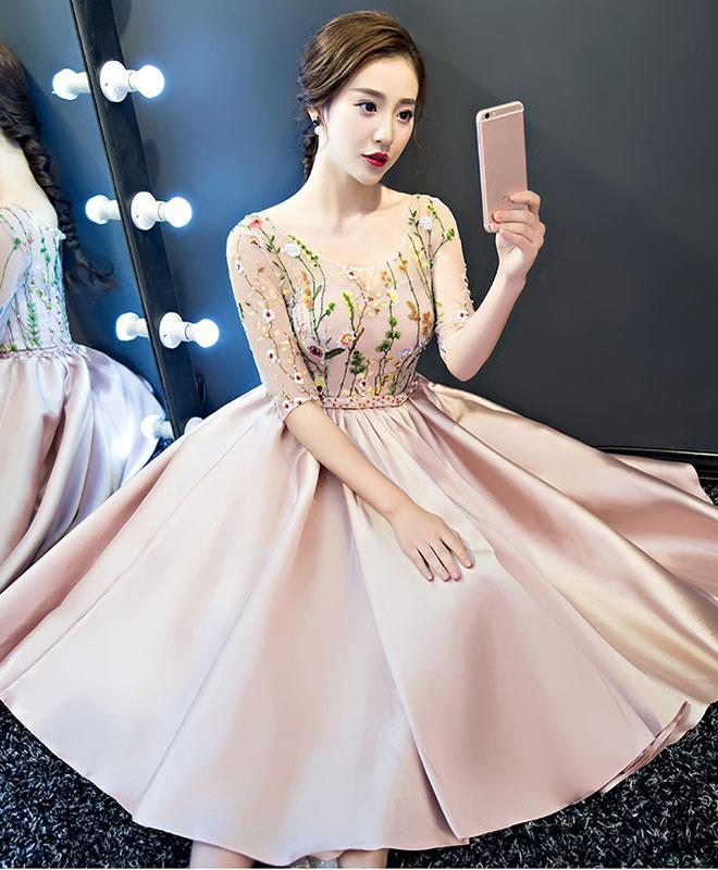Vintage Style A-line party dress Pink Homecoming Dresses cg22640 Vintage Style A-line party dress Pink Homecoming Dresses cg22640