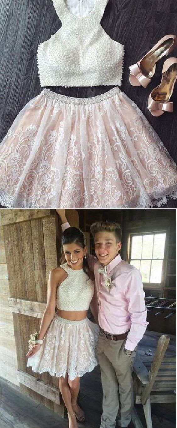 Kurzes Homecoming-Kleid, zweiteiliges Homecoming-Kleid cg228
