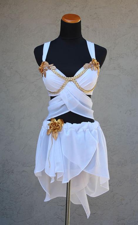 Unique White Chiffon Homecoming Dress cg22802