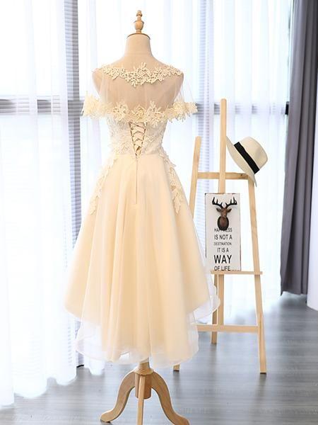 High Low Lace Short Homecoming Dress cg22833