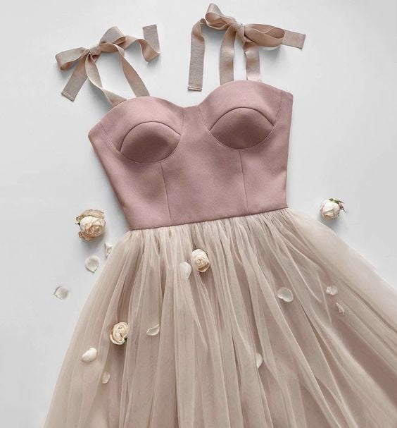 Pink tulle shortparty dress Short Homecoming Dresses cg23172