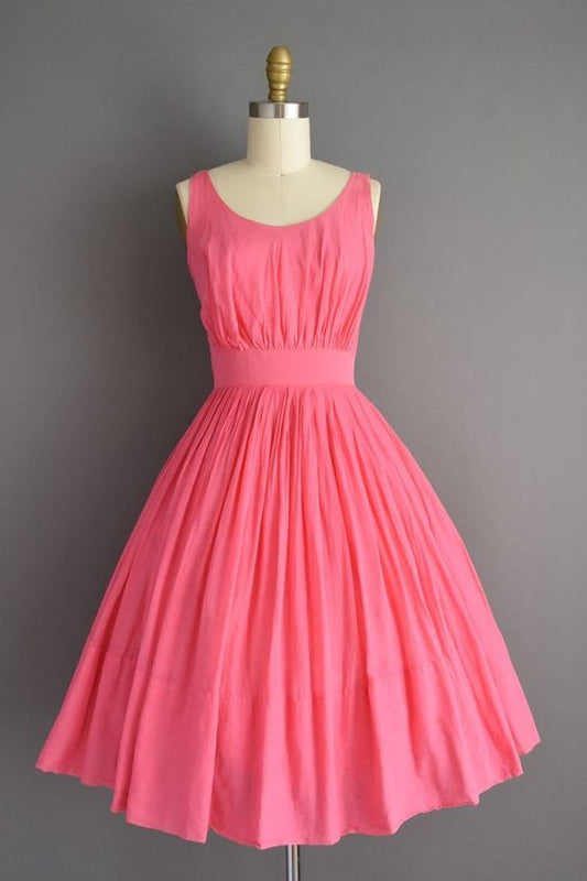 A-Linie Empire Kurzes Wassermelonenrotes Homecoming-Kleid cg23281