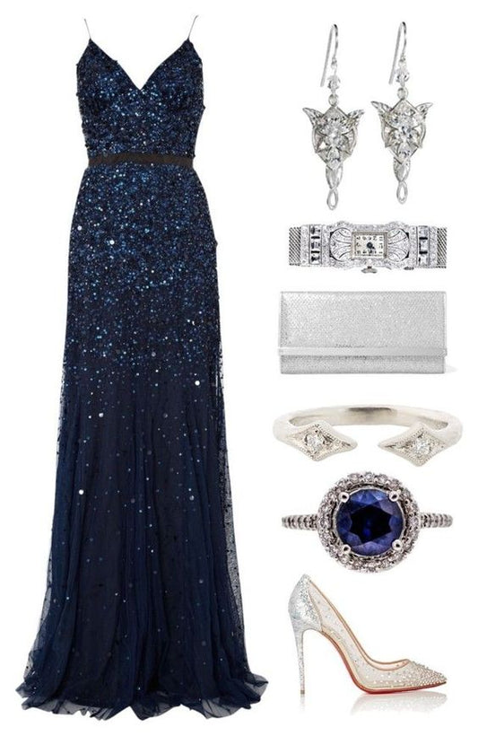 Spaghetti Straps Shiny Prom Dress , Sexy Prom Dress      cg23328