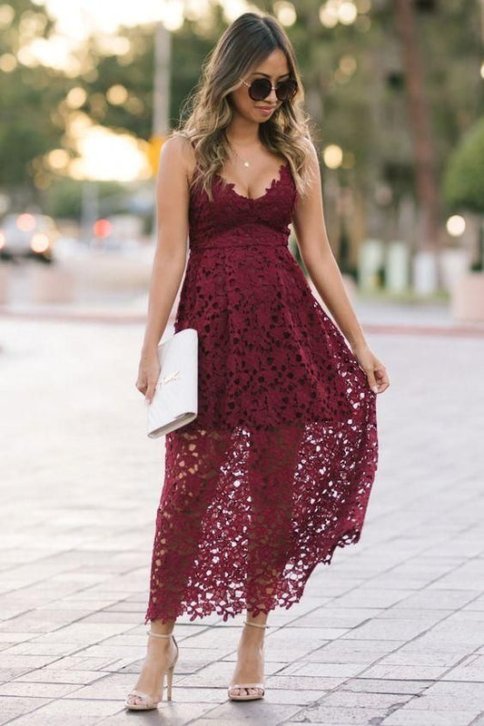 A-Linien-Heimkehrkleid aus Spitze, bezauberndes Heimkehrkleid cg23521