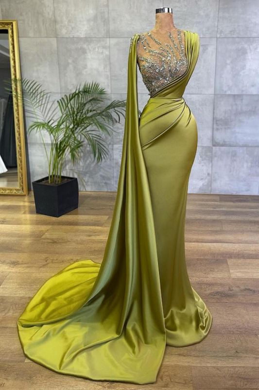 Vintage Jewel Satin Emerald Crystal Mermaid Prom Dresses Long cg23569 classygown Vintage Jewel Satin Emerald Crystal Mermaid Prom Dresses Long cg23569 classygown