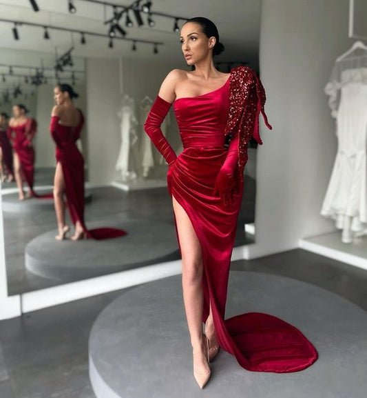 Schicke rote Ballkleider sexy Abendkleider cg23589
