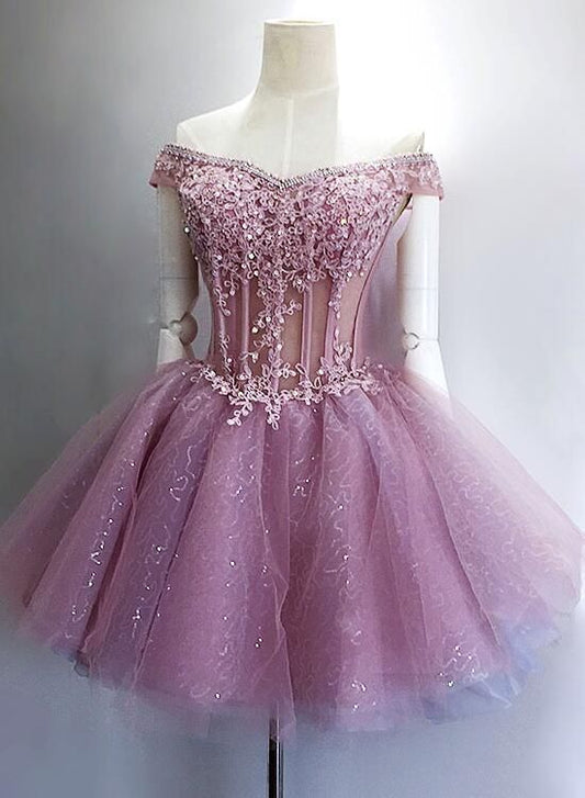 Einzigartige süße Homecoming-Kleider mit Spitze und Perlen, wunderschönes, atemberaubendes kurzes Homecoming-Kleid cg262