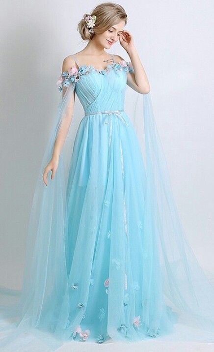 Langes Tüll-Abschlussballkleid mit Schlitzausschnitt, schulterfreies Abendkleid, bodenlange Abschlussballkleider, Partykleid mit 3D-Blumenapplikation cg2703