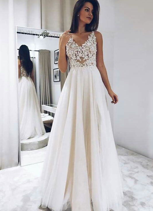 A-Linie V-Ausschnitt Langes Ballkleid, Bescheidene Sexy Ballkleider, Abendkleid, Günstiges Abendkleid cg2823