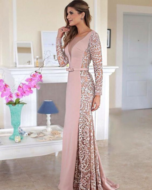 Spitzen-Ballkleid, Sexy Ballkleid, Ballkleid, Rosa Abendkleid, Lange Ballkleider, Ballkleid für Frauen cg3234