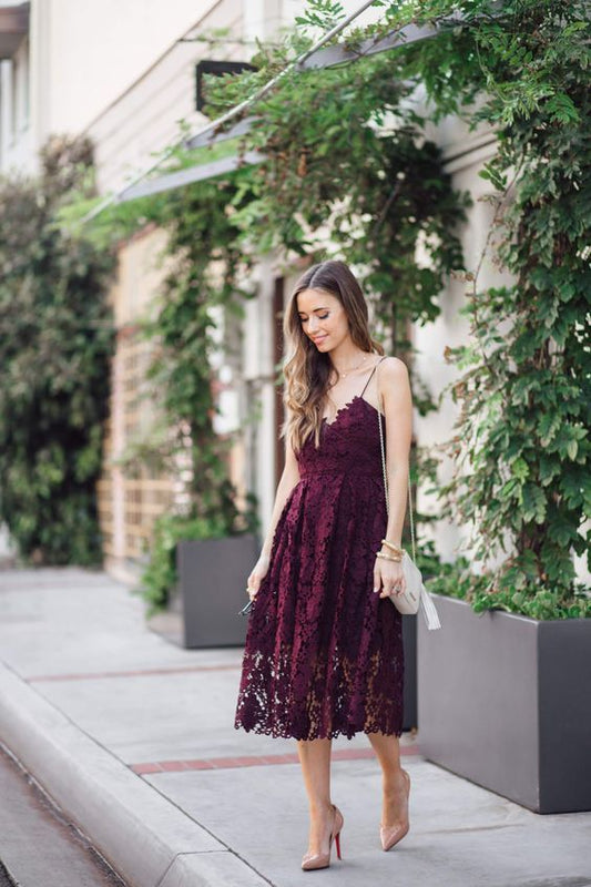 2019 Kurzes lila Homecoming-Kleid, Spitzen-Homecoming-Kleid cg3269
