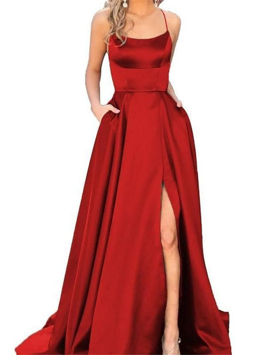 Langes Ballkleid, Burgunderrotes Ballkleid, Clubwear Günstiges Langes Ballkleid cg333