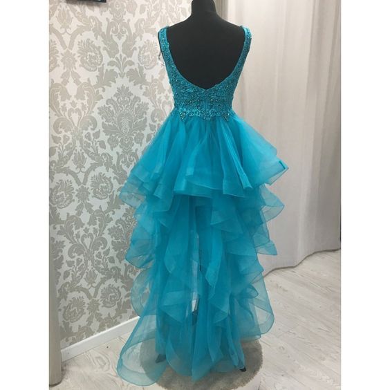 2019 Homecoming-Kleider High Low Spitzenkleid cg3354
