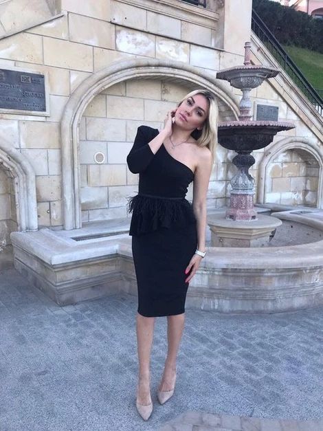 Sexy Einärmeliges Homecoming-Kleid,Boho-Chic-Kleid,Schlankes Bleistiftkleid cg3377