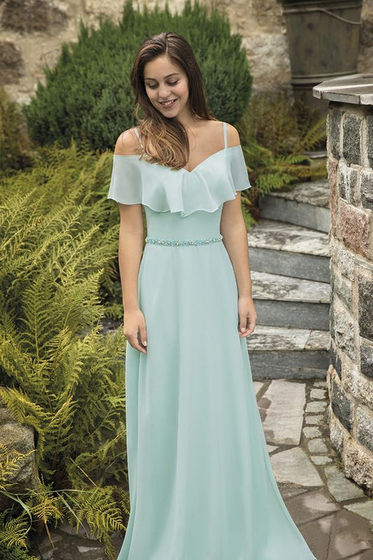 2019 hellgrünes langes Ballkleid cg3602