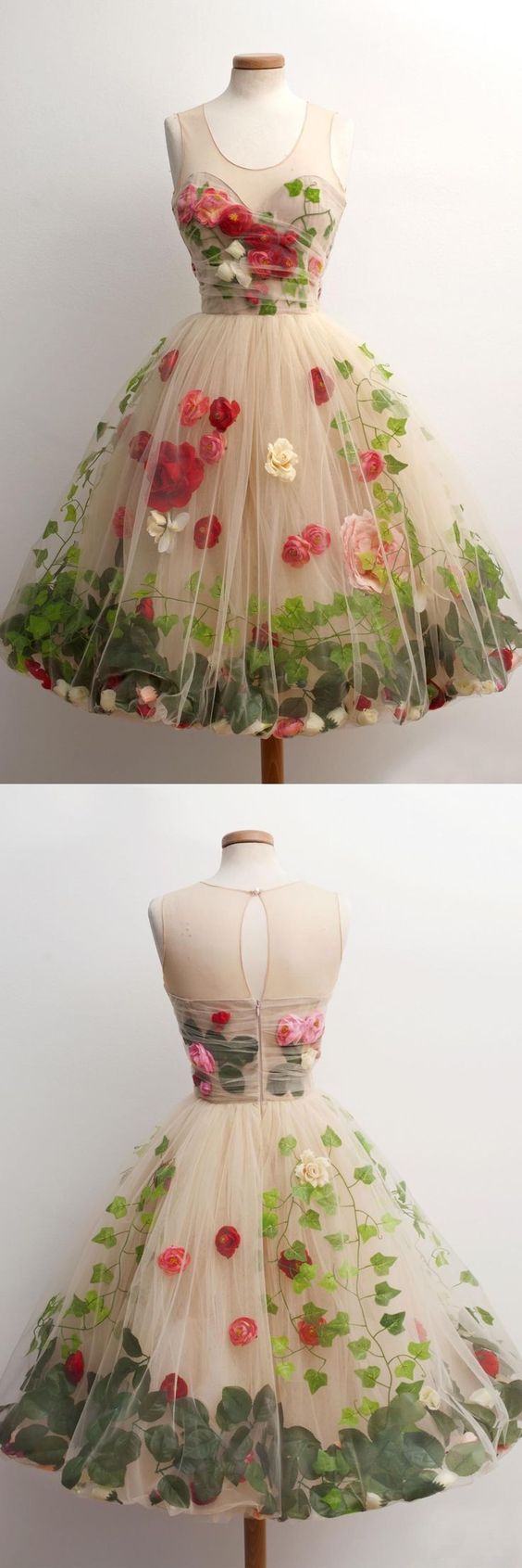 Wunderschöne Einzigartige Blumen Herrliche Schöne Kurze Homecoming Kleider cg362