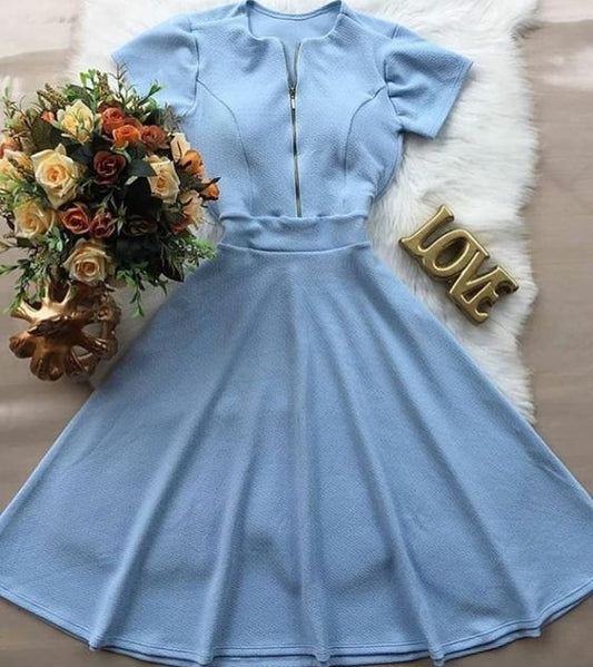 2019 Homecoming-Kleider A-Linie blaues Homecoming-Kleid cg3667