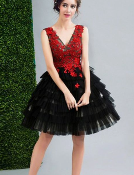 Modisches Tüll-Homecoming-/Cocktailkleid cg3904