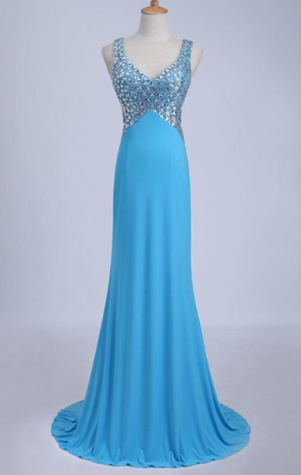 2019 Tanz-Träger-Ballkleider, offener Rücken, Etuikleid/Säulenkleid mit Perlenbesatz, cg4091