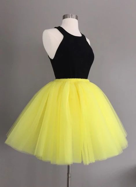 Gelbes Tüll-Heimkehrkleid cg4176