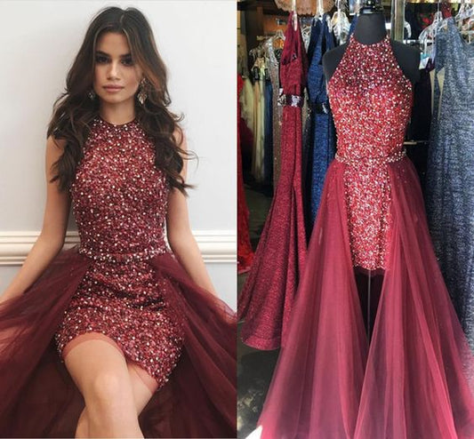 2020 Homecoming-Kleider Burgunder Homecoming-Kleid cg4234