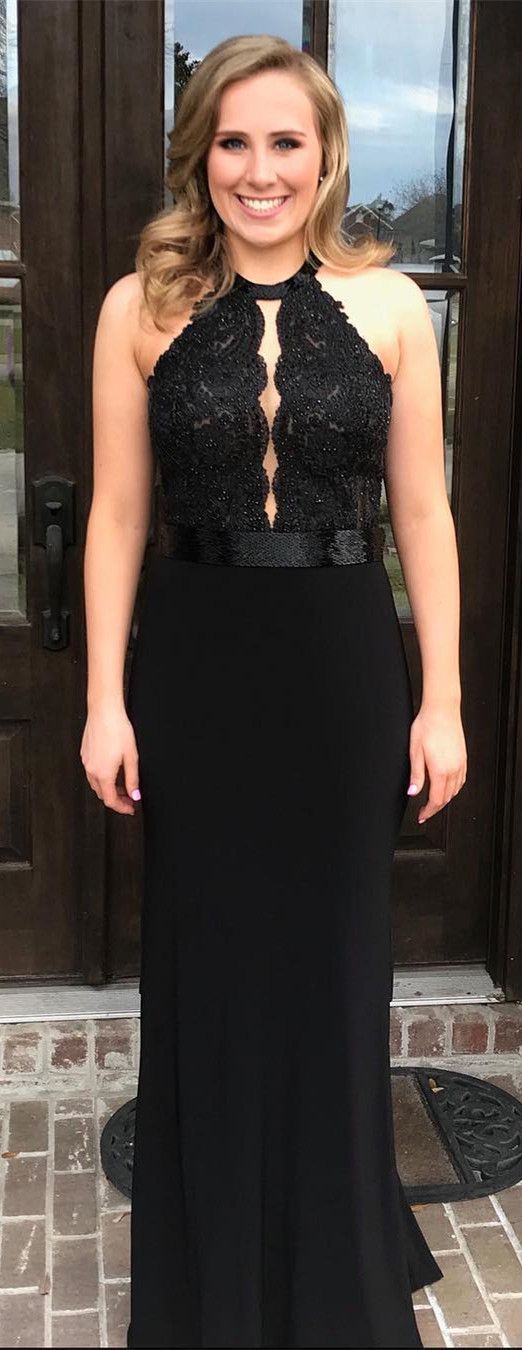 Black Mermaid Long Prom Dresses, Formal Evening Dresses, Party Dresses cg4311