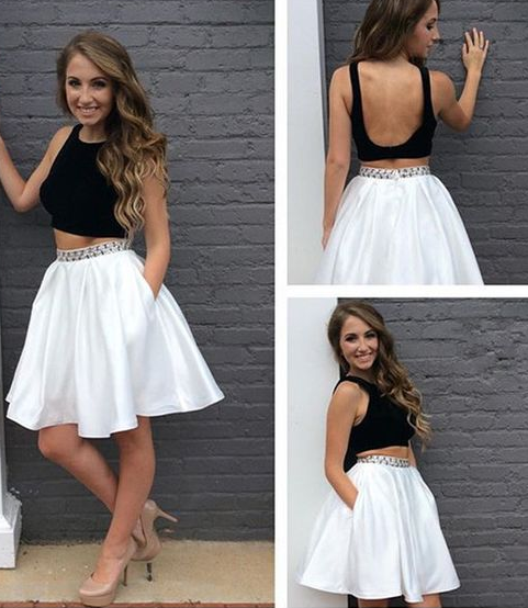 kurzes Homecoming-Kleid, rückenfreies Homecoming-Kleid cg4327