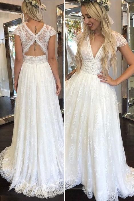 Romantisches Hochzeitskleid, Tüllhochzeitskleid, A-Linie Hochzeitskleid, Spitzenhochzeitskleid cg4836