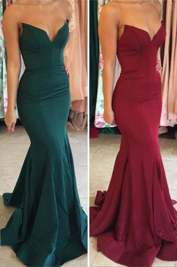 Langes Ballkleid, formelles Abendkleid, Brautjungfernkleid, Meerjungfrau-Ballkleid cg5392