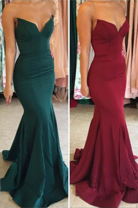 Langes Ballkleid, formelles Abendkleid, Brautjungfernkleid, Meerjungfrau-Ballkleid cg5392