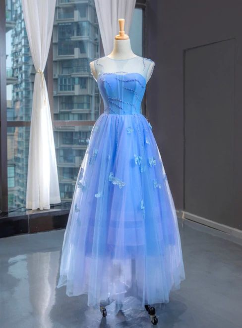 Blaues langes Kleid Neue Ankunft Partykleid Formales Party-Abschlussballkleid cg5841