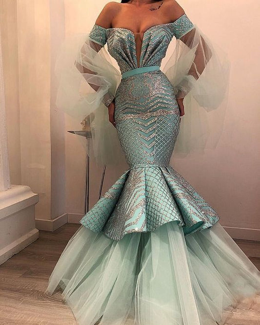 2020 neu angekommen Meerjungfrau Ballkleid Damenmode Kleid cg5851