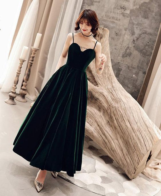 SCHLICHTES GRÜNES KURZES BALLKLEID, GRÜNES BRAUTJUNGFERNKLEID cg5921