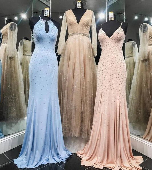Meerjungfrau handgefertigtes Perlen-Ballkleid cg5988
