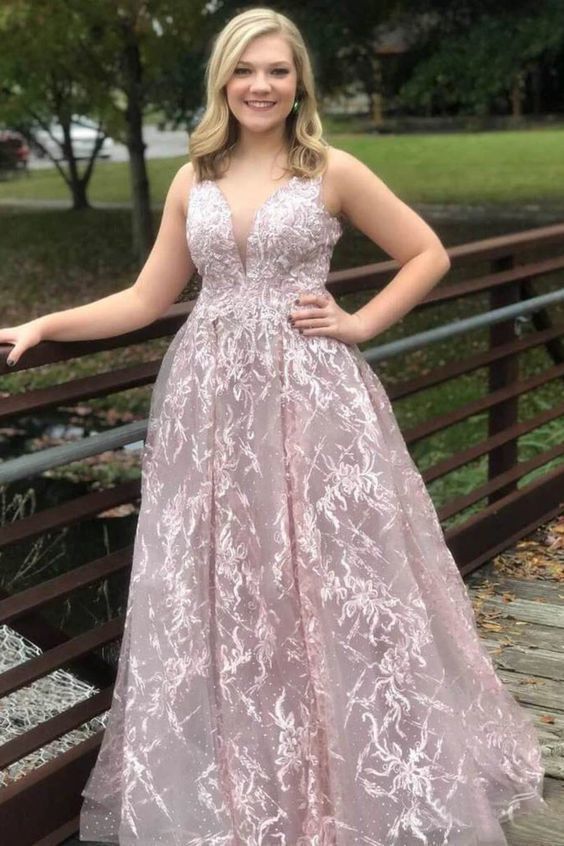 Modest Sleeveless V Neck Prom Dresses Long Formal dress cg6396