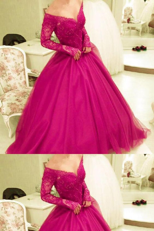 Schönes Ballkleid, Spitzen-Ballkleid, Günstiges Ballkleid, V-Ausschnitt-Ballkleid, Ballkleid cg6401