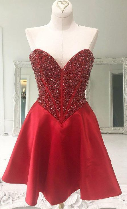 Wunderschönes funkelndes A-Linien-Heimkehrkleid cg643