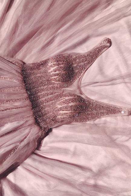 V Neck Pink Beading Long Prom Formal Dress cg6438