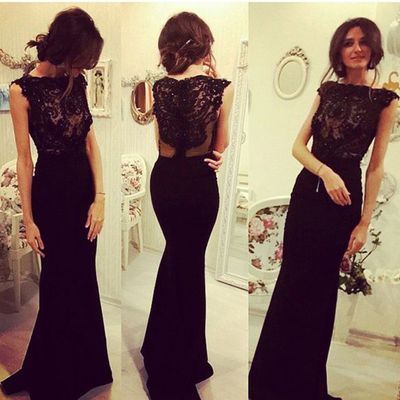 Sexy Ballkleid, Ärmelloses Meerjungfrauen-Ballkleid mit Perlenbesatz, Lange Ballkleider, Trompeten-Abendkleid, Schwarze Chiffon-Ballkleider cg6518