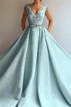 Exquisite Pailletten V-Ausschnitt Ärmelloses Ballkleid, Schicke Blumen Perlen Langes Ballkleid mit Perlenbesatz Schärpe cg6531