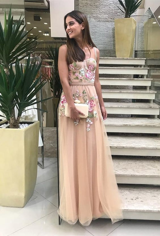 Champagner Ballkleider, Ballkleid cg6581