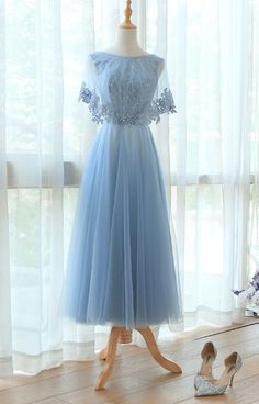Half Sleeve Lace Neck Beautiful Dress Party prom Dress cg6624