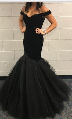 Off the Shoulder Mermaid Tulle Prom Dress Floor Length Women Dress cg6626