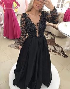 Long black prom dresses, party dresses, formal evening dress cg6729