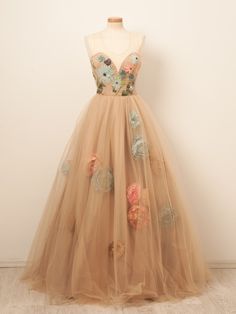 Beautiful Prom Dresses Scoop A-line Hand-Made Flower Long Chic Prom dress cg6799