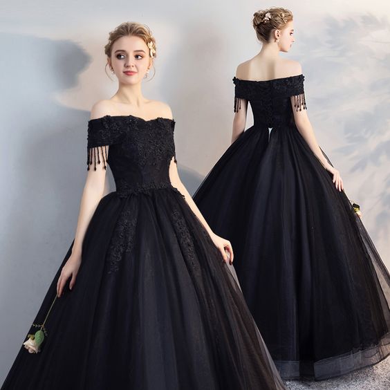 Black Lace Floor Length Off Shoulder Short Sleeves Formal Wedding Occasion prom Dress cg6800 Black Lace Floor Length Off Shoulder Short Sleeves Formal Wedding Occasion prom Dress cg6800