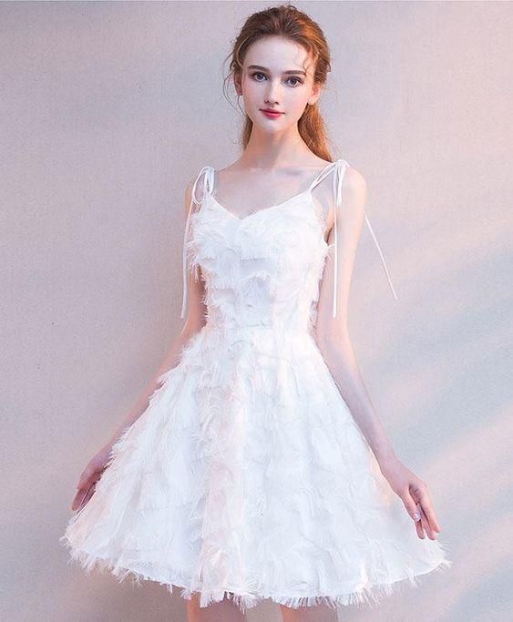 white homecoming dress cg7054